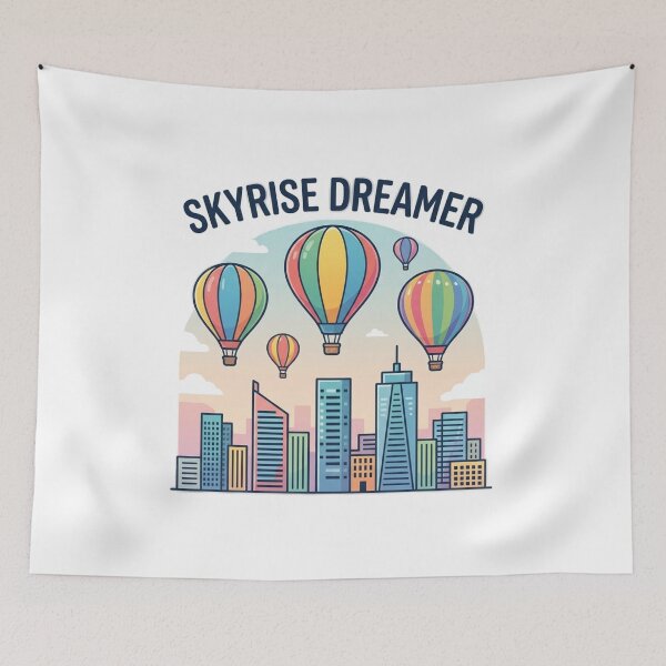 Item preview, Copy of Colorful hot air balloons above a modern skyline designed and sold by Ahmedsyde.