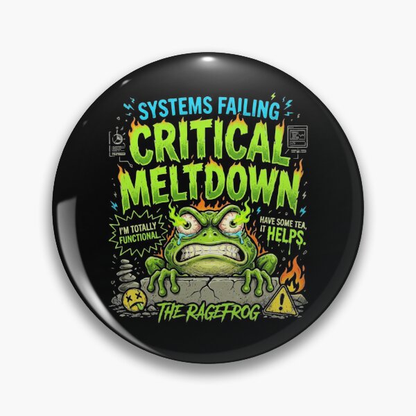 Item preview, Rage Frog Funny Burnout Meme Clipart Stress Relief  Sarcastic Humor Art designed and sold by Designbyhero .