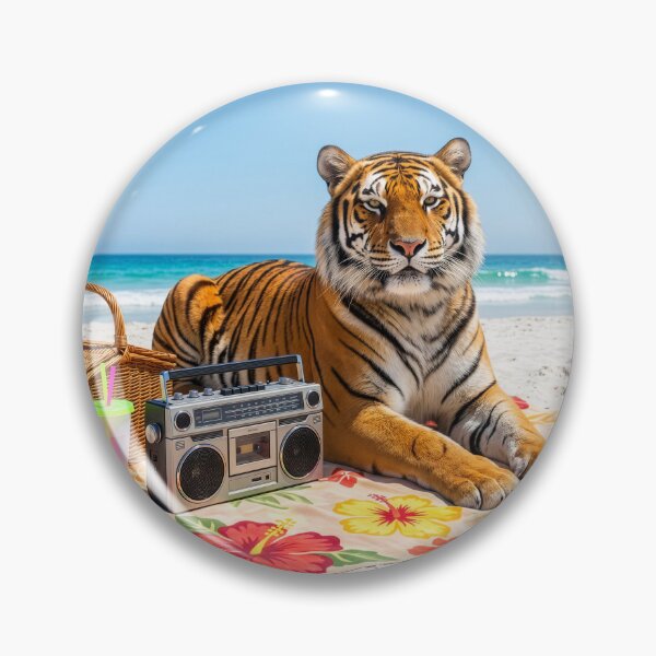 Item preview, Tiger Relaxes at the Beach designed and sold by Tridentulus.