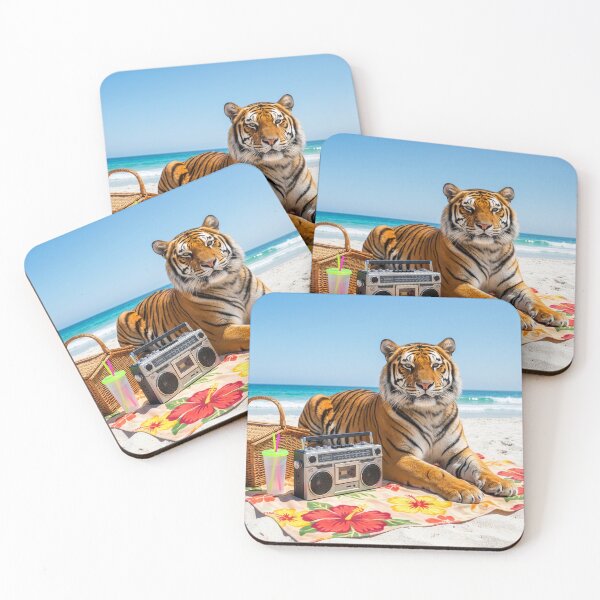 Item preview, Tiger Relaxes at the Beach designed and sold by Tridentulus.