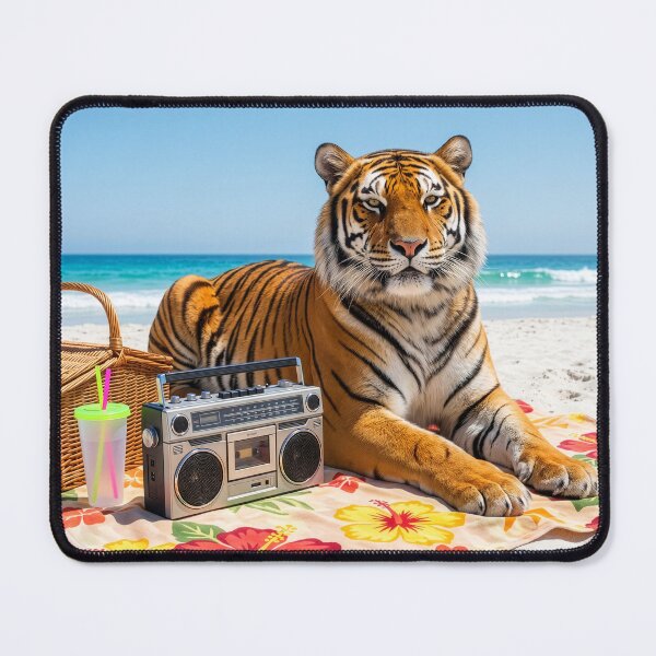 Item preview, Tiger Relaxes at the Beach designed and sold by Tridentulus.