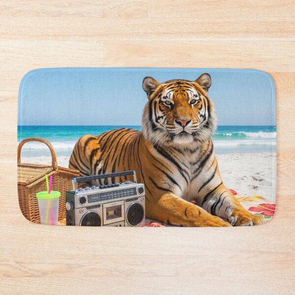Item preview, Tiger Relaxes at the Beach designed and sold by Tridentulus.