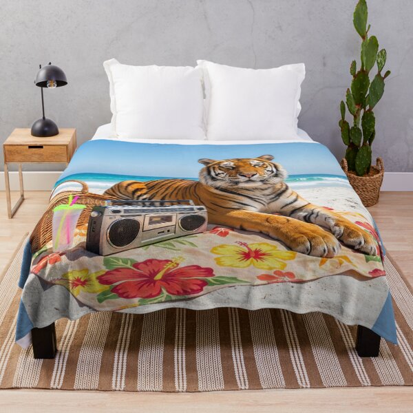 Item preview, Tiger Relaxes at the Beach designed and sold by Tridentulus.
