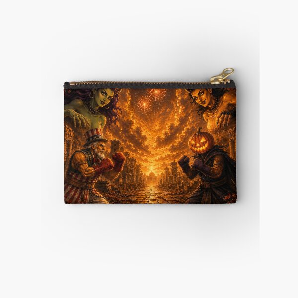 Item preview, Headless Horseman Boxing Uncle Sam — Ancient Temple Fantasy Art designed and sold by TheHorsemanRidesAgain.