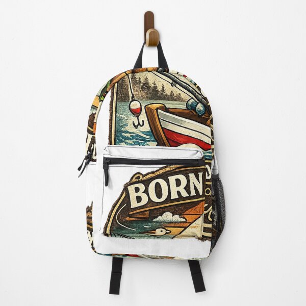 Item preview, Born To Fish Forced To Work Capybara – Funny Vintage Fishing Gift for Fishermen designed and sold by Ermicioi.