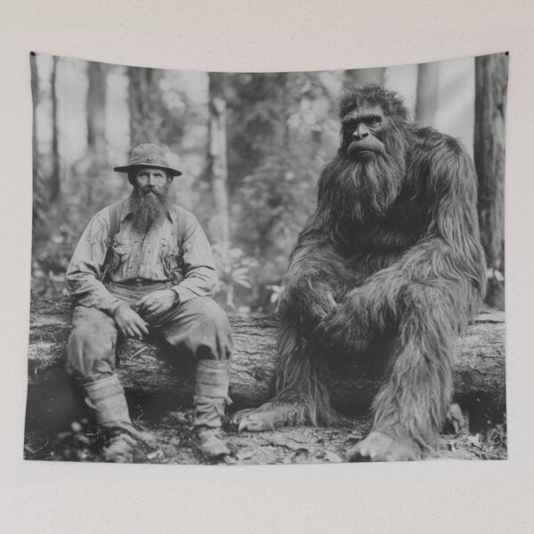 Item preview, Bigfoot Wall Art | Unique Decor | Sasquatch Photo | Realistic Bigfoot | Gift For Him designed and sold by GSizzle1.