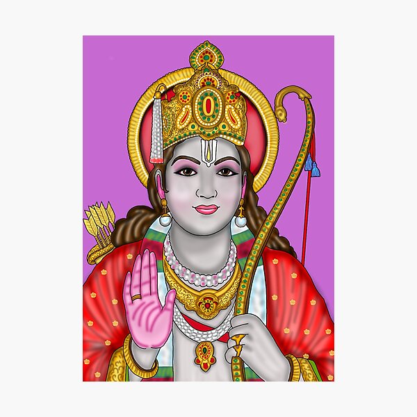 Item preview, Lord Rama Artwork | Sacred Hindu Divine Digital Illustration designed and sold by Harshit_Digital_Arts.