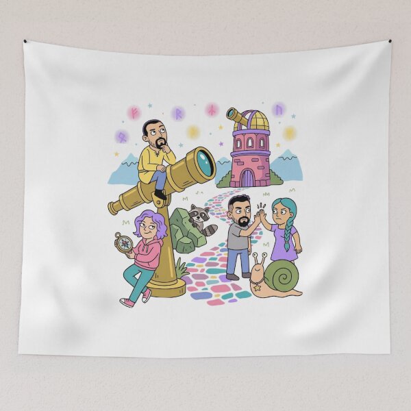 Item preview, Whimsical Fantasy Adventurer Party Stargazing designed and sold by Farhad Mamo.