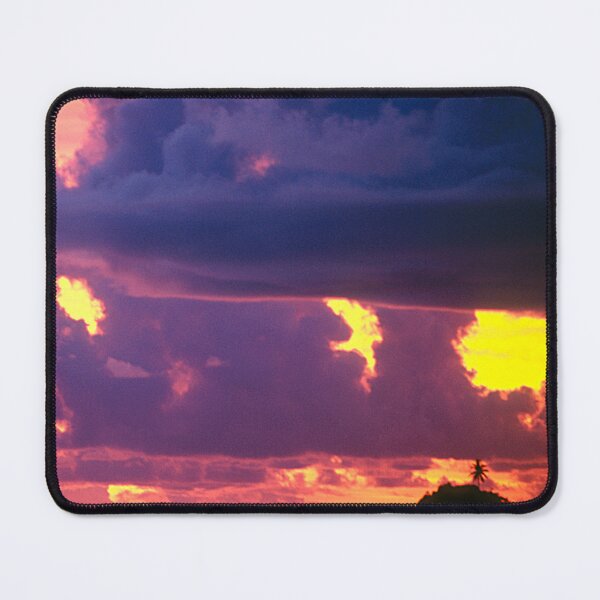 Item preview, Purple Sunset Over Tiny Island in Micronesia Art Photo designed and sold by DEC02.