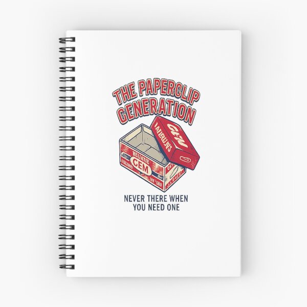 Item preview, The Paperclip Generation - Never There When You Need One | Retro Office Humour T-Shirt designed and sold by WisdomInColor.