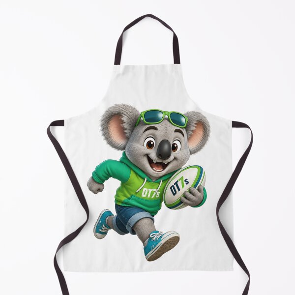 Item preview, Kaea the Rugby Koala – DT7s Mascot Sprinting with Rugby Ball designed and sold by SkruffyInk.