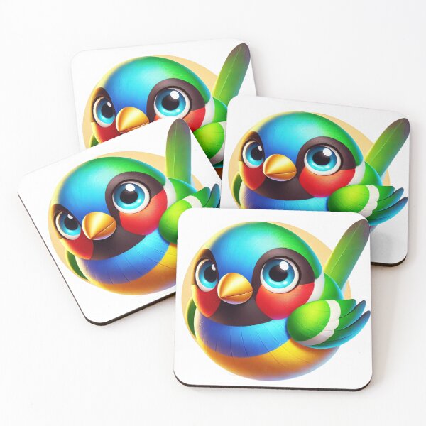 Item preview, Adorable Gouldian Finch designed and sold by Sillytoe.