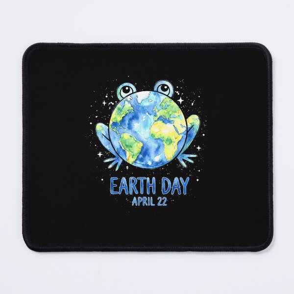Item preview, Earth Day April 22 Watercolor Frog Planet Nature Lover Artwork designed and sold by MiALopezArt.