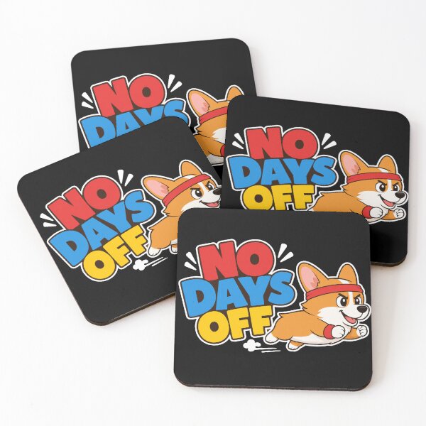 Item preview, No Days Off Funny Corgi Workout Motivation designed and sold by PlushFutura.