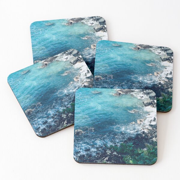 Item preview, Tropical Paradise Pacific Ocean Cove Art Photo designed and sold by DEC02.