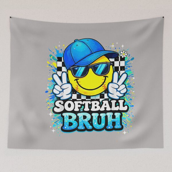 Item preview, Retro Peace Groovy Cool Softball Dad Boys Game Day Vibes designed and sold by GreggRoss.