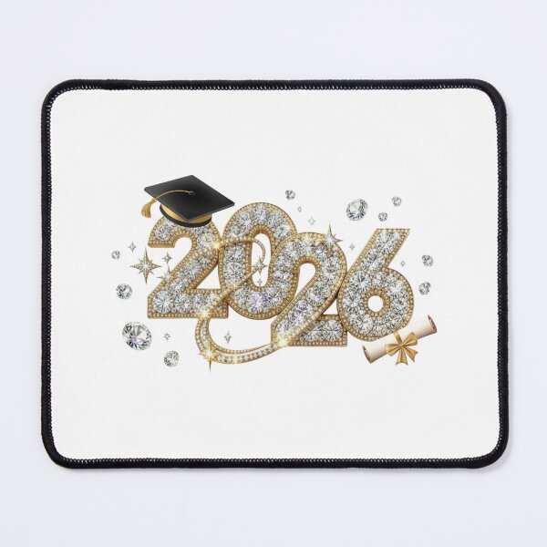Item preview, Copy of Graduate 2026 (Offset) with Diamonds, Stars & Black Graduation Hat designed and sold by jeweleddesigns.