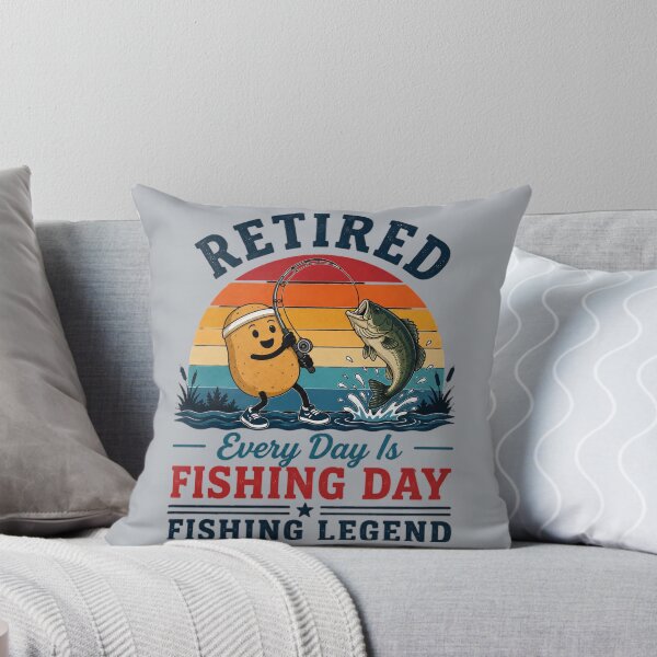 Item preview, Retired Potato Fishing Legend Every Day Is Fishing Day designed and sold by bosamji.
