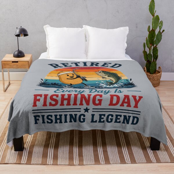 Item preview, Retired Potato Fishing Legend Every Day Is Fishing Day designed and sold by bosamji.
