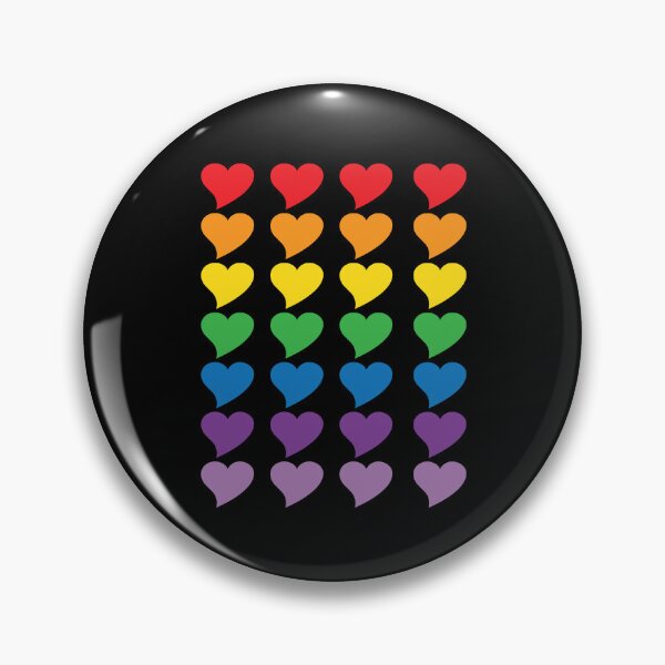 Item preview, Rainbow hearts cute preppy pride pattern designed and sold by fluffyfamcraft.