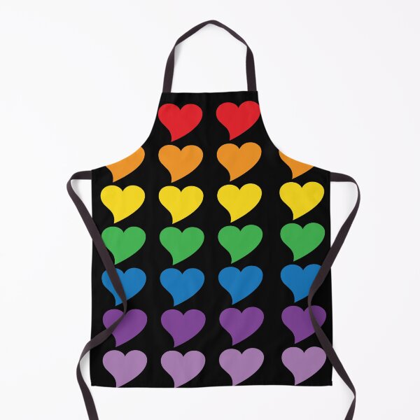 Item preview, Rainbow hearts cute preppy pride pattern designed and sold by fluffyfamcraft.