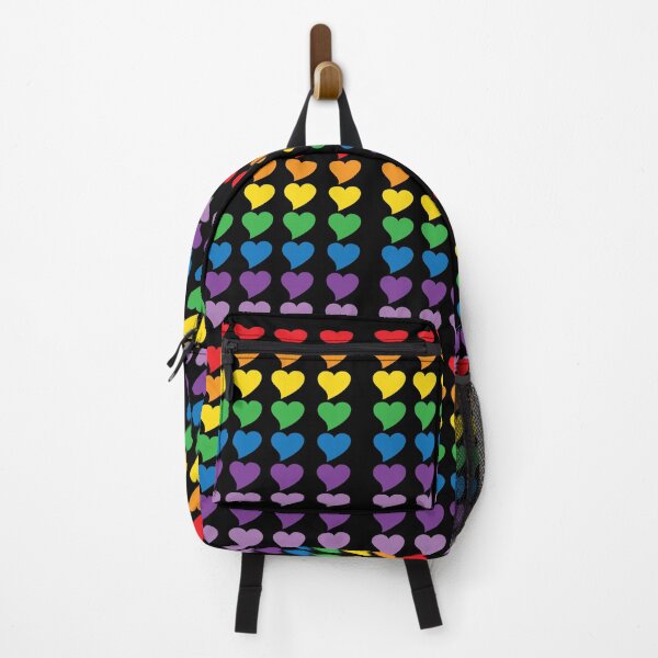 Item preview, Rainbow hearts cute preppy pride pattern designed and sold by fluffyfamcraft.