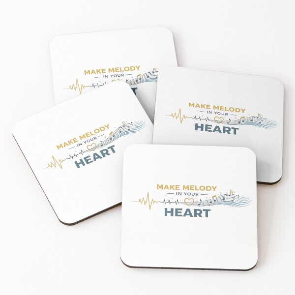 Item preview, Make Melody In Your Heart - Christian Music Worship Faith Design designed and sold by SoulThread Studio.