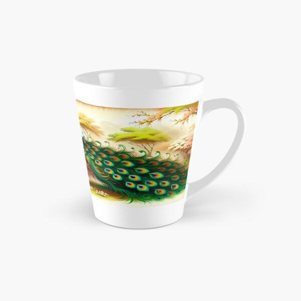 Item preview, Peacock Mug designed and sold by vivid wall art photo.