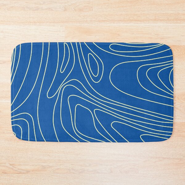 Item preview, Azure Topographic Flow Lines designed and sold by AleksaDesignMTL.