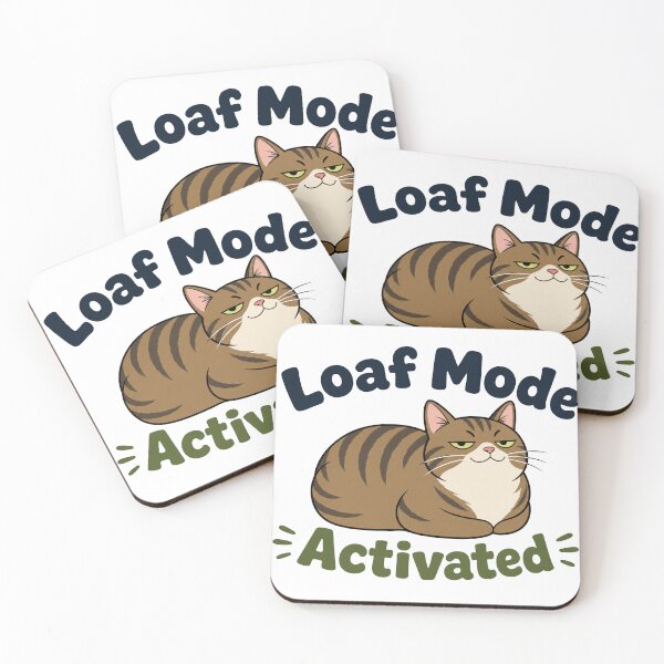 Item preview, Loaf Mode Activated Funny Cat Meme designed and sold by PlushFutura.