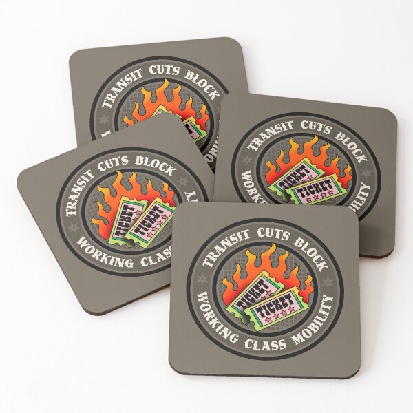 Item preview, Transit Cuts Block Working Class Mobility - Free Public Transport designed and sold by Picket Club.