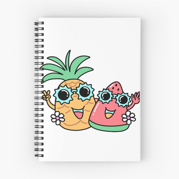 Item preview, Cute Summer Fruits Pineapple and Watermelon designed and sold by INK-ORA.