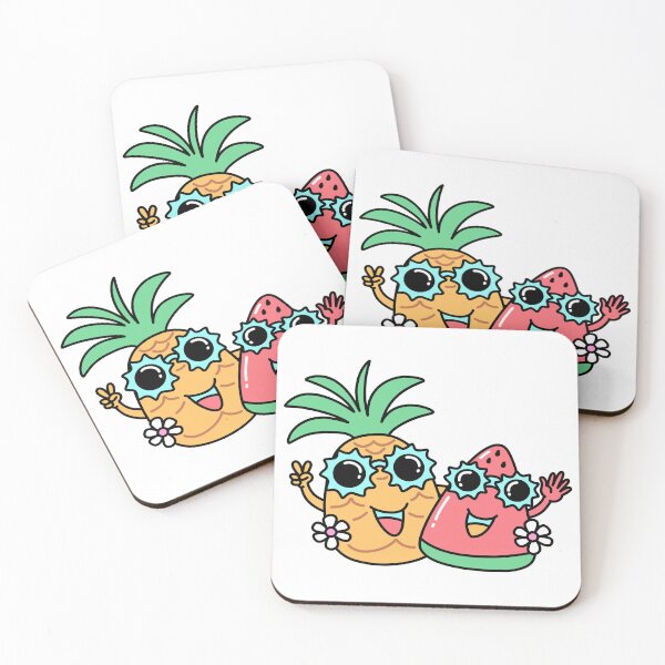 Item preview, Cute Summer Fruits Pineapple and Watermelon designed and sold by INK-ORA.