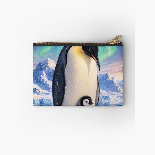 Item preview, Emperor Penguin and Chick Under Aurora designed and sold by Pixel Junkies Studio.