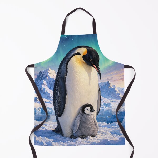 Item preview, Emperor Penguin and Chick Under Aurora designed and sold by Pixel Junkies Studio.