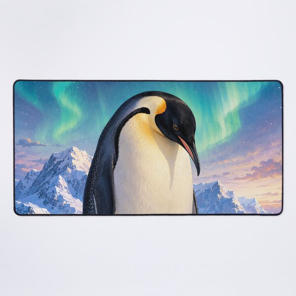 Item preview, Emperor Penguin and Chick Under Aurora designed and sold by Pixel Junkies Studio.