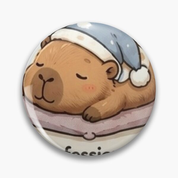 Item preview, Cute Professional Napper Capybara Sleeping Design designed and sold by Cozybara.