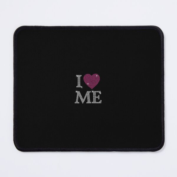Item preview, Y2K Rhinestone I Love Me Pink Heart Diamond Pattern designed and sold by Cleairydelulu.