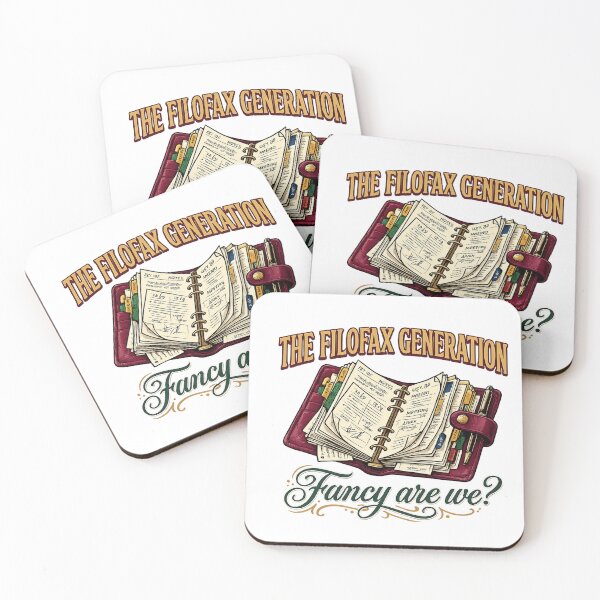 Item preview, The Filofax Generation - Fancy Are We? | Retro Planner & Office Nostalgia T-Shirt designed and sold by WisdomInColor.