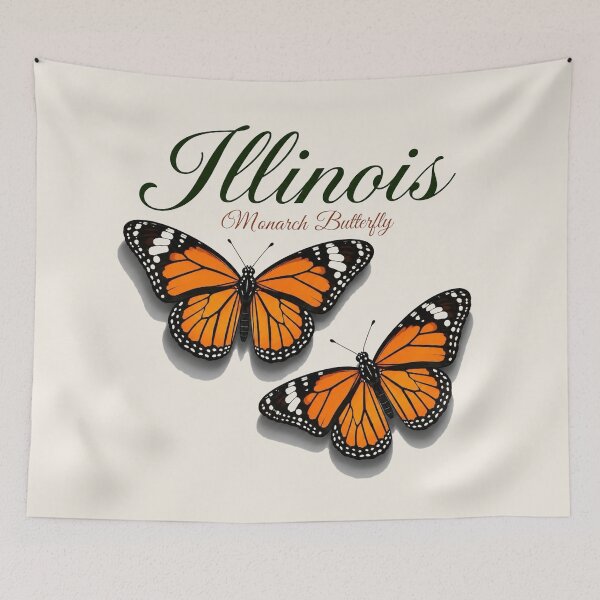 Item preview, Illinois Monarch Butterfly designed and sold by The-Drip-Studio.