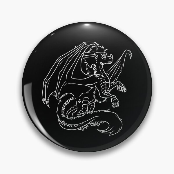 Item preview, Perianth the Dragon White Outline designed and sold by Jeenakatarox.