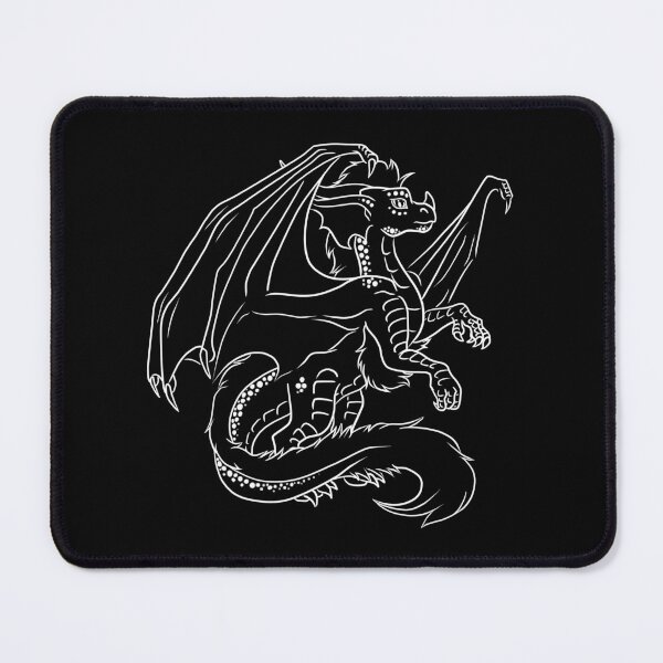 Item preview, Perianth the Dragon White Outline designed and sold by Jeenakatarox.