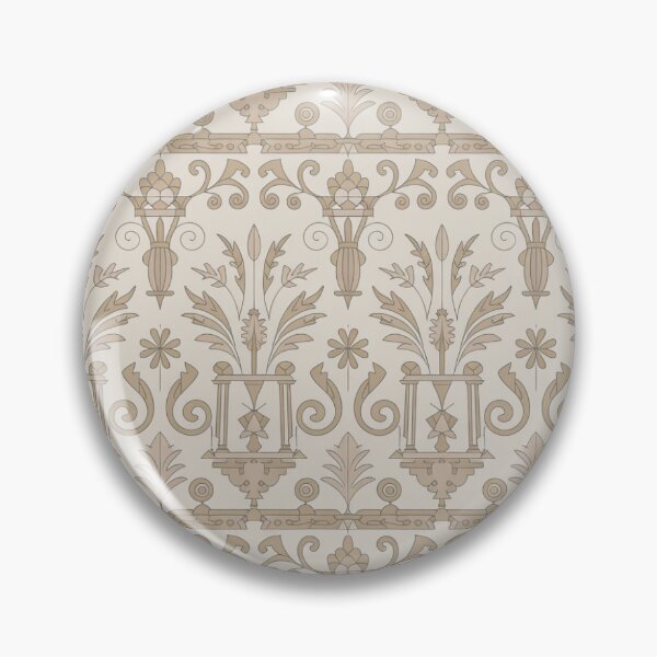 Item preview, Elegant Neoclassical Urn Pattern | Beige Classical Scroll Seamless Repeat designed and sold by Midnight Veil Designs.