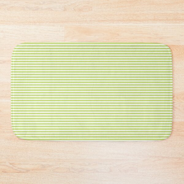 Item preview, Ultra Fine Stripe Narrow Pinstripe Pattern in Pistachio Chartreuse and White designed and sold by kierkegaard.