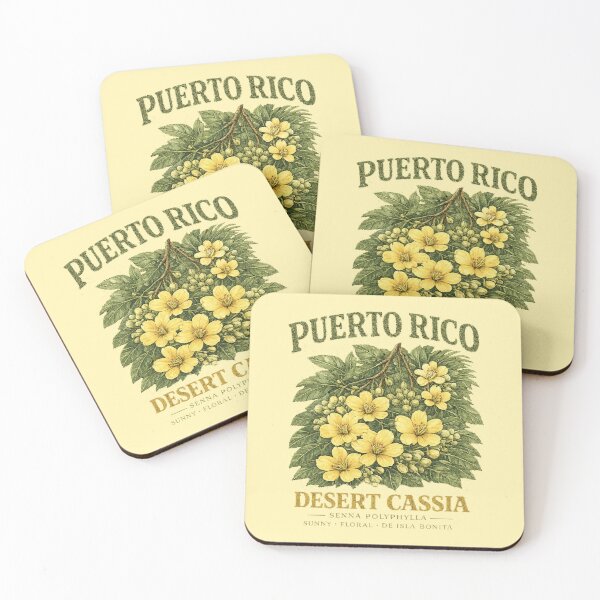 Item preview, Puerto Rico Desert Cassia Flower Vintage Botanical Art designed and sold by creatingmouseshop.