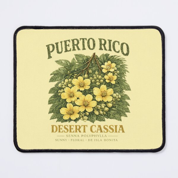 Item preview, Puerto Rico Desert Cassia Flower Vintage Botanical Art designed and sold by creatingmouseshop.