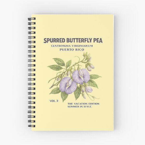 Item preview, Puerto Rico Spurred Butterfly Pea Vintage Botanical Flower Art designed and sold by creatingmouseshop.