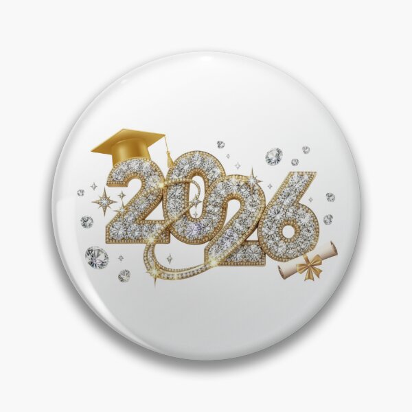Item preview, Graduate 2026 (Offset) with Diamond Embellishment, Stars & Gold Graduation Hat designed and sold by jeweleddesigns.