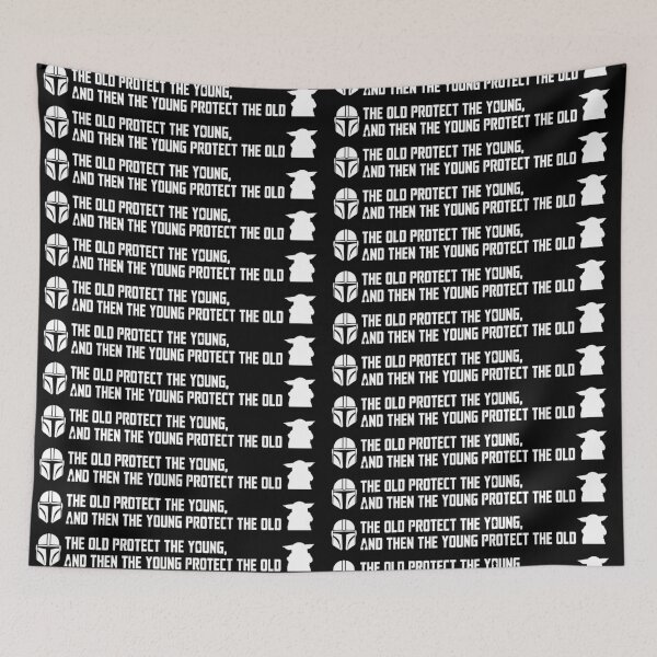 Item preview, the old protect the young, the young protect the old (white) designed and sold by PedroVerseStore.