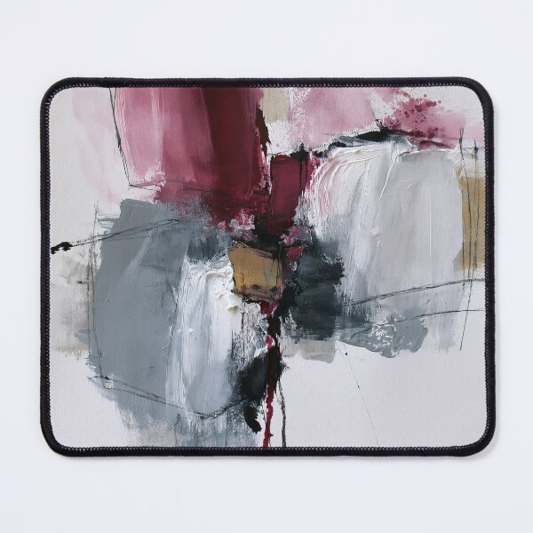 Item preview, Pink Burgundy Geometric Abstract - Textured Red Palette No.12 designed and sold by SlowRegardArt.